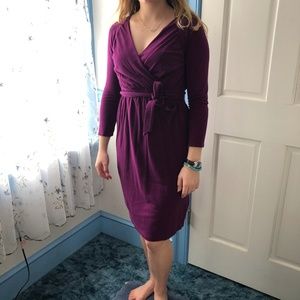 Land's End Dark Purple Dress